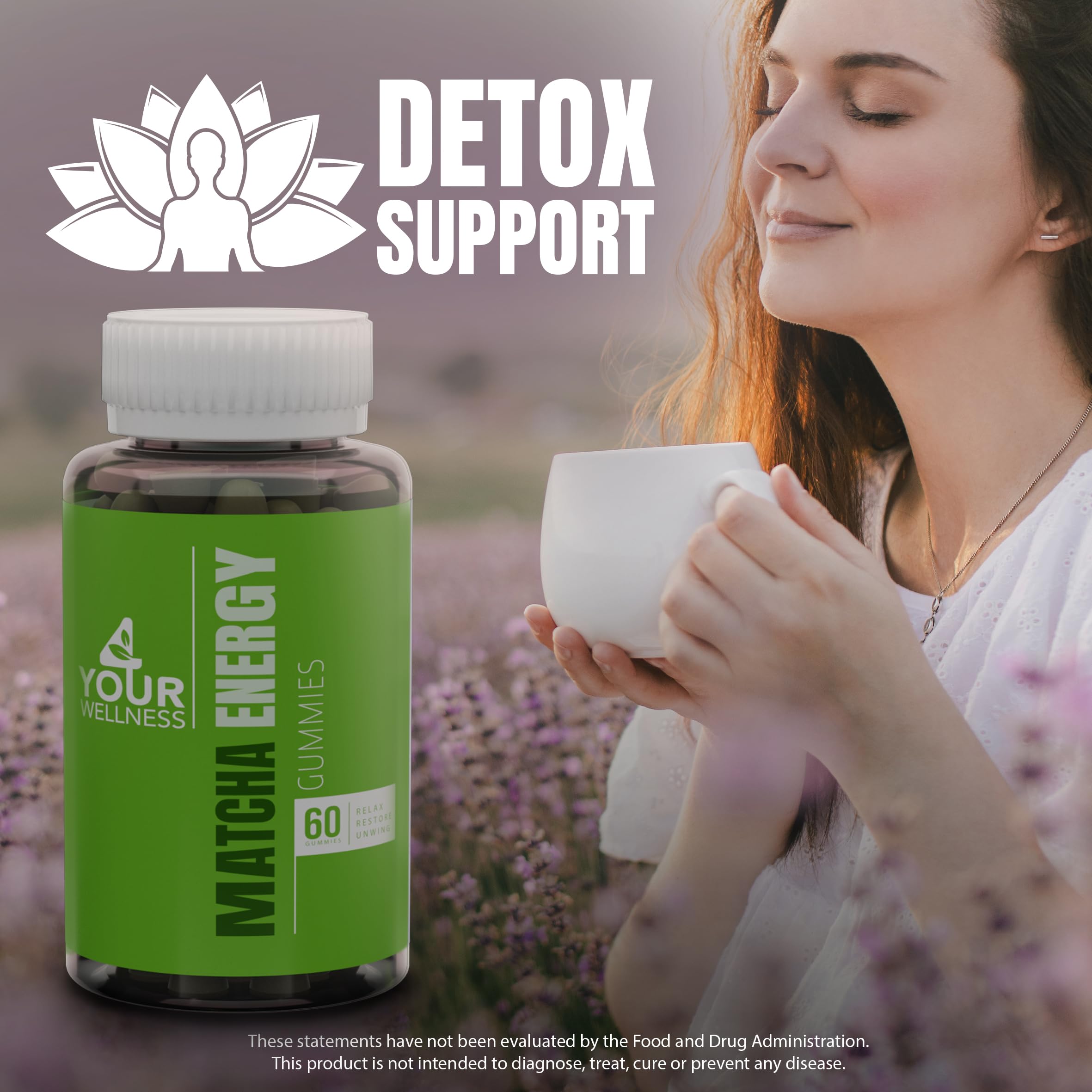 Gommes Matcha véganes 4 Your Wellness sans gluten pour tous.