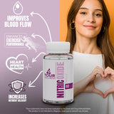 4 Your Wellness Oxyde nitrique bouteille gélules vegan faciles à avaler