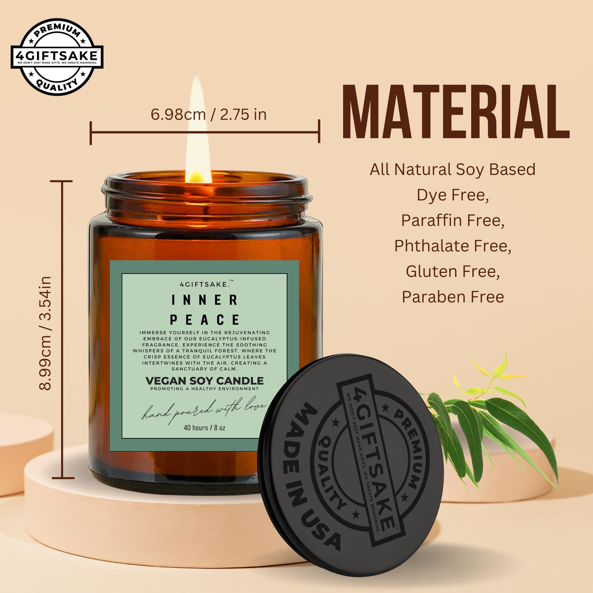 Emballage écoresponsable 4GIFTSAKE, parfait pour offrir sans compromis.