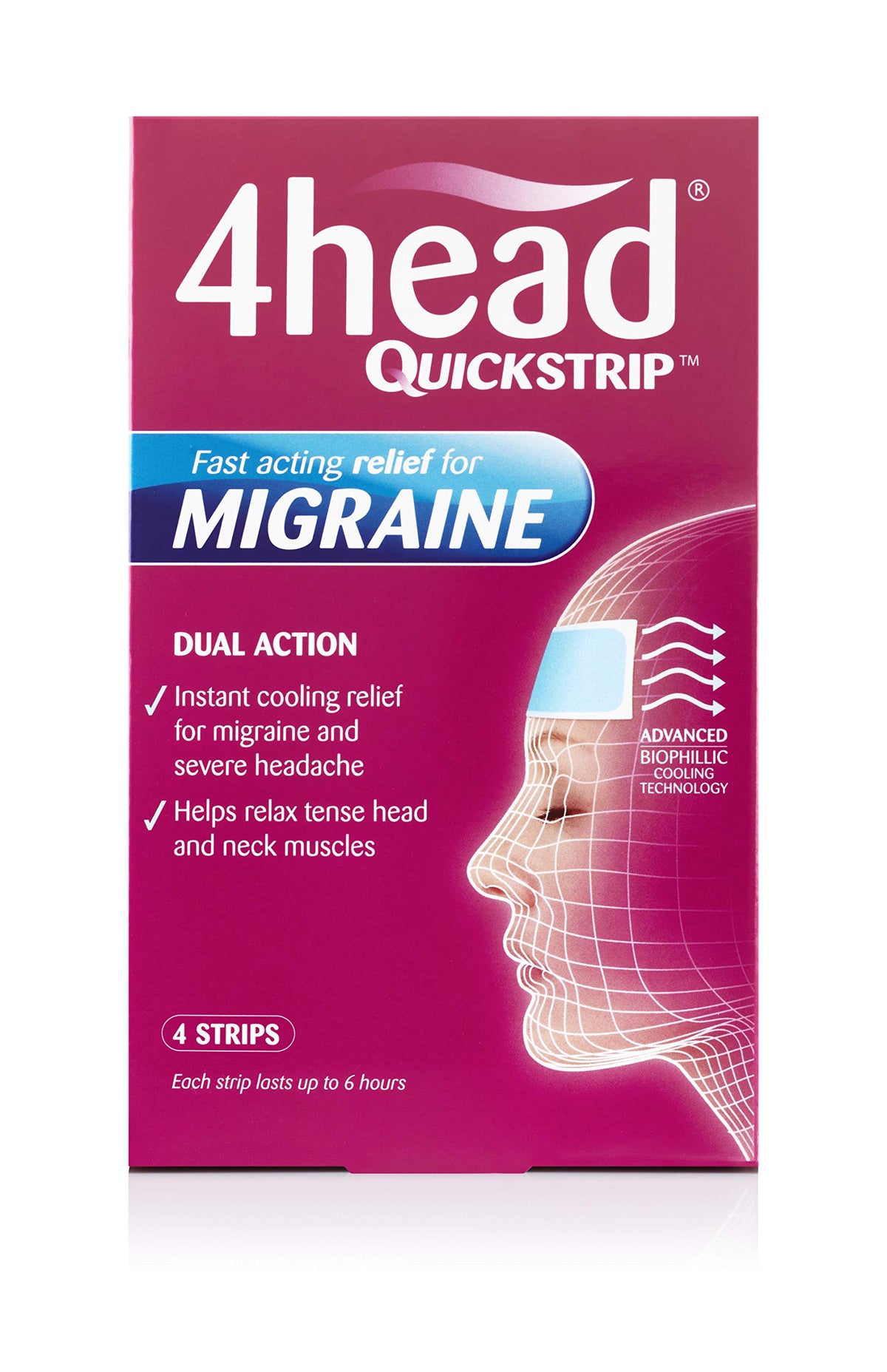 4Head Quickstrip: bande frontale prête à être appliquée pour un usage rapide et discret.