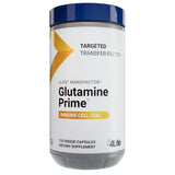 Bouteille 4Life Glutamine Prime posée, soutien potentiel à l'énergie quotidienne.