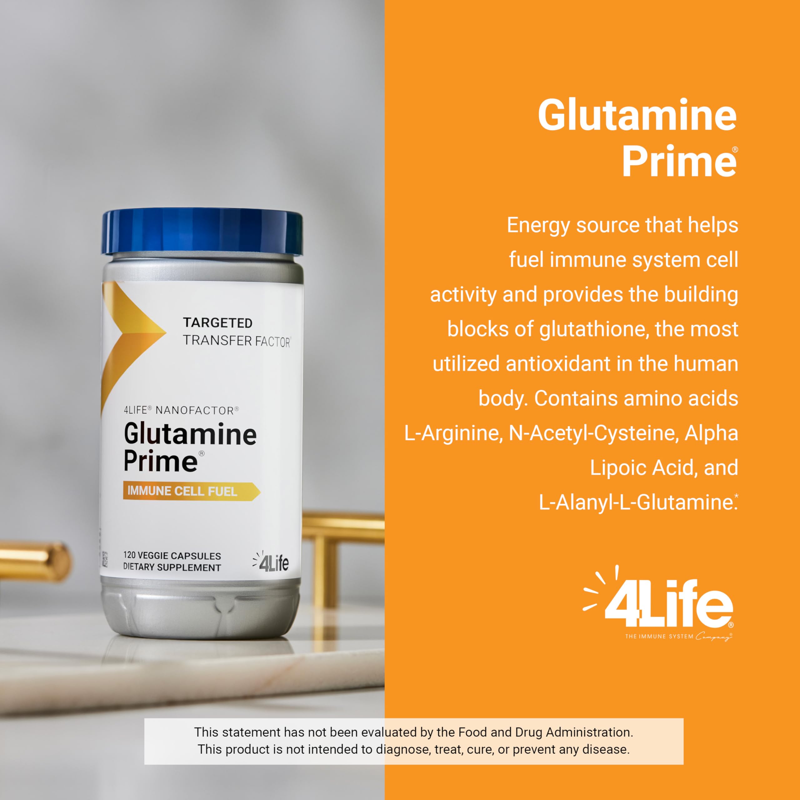 Dose-quotidienne 4Life Glutamine Prime, approche pratique dans votre routine.