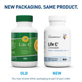 Étiquette 4Life Life C affichant sept formes actives pour absorption potentielle des nutriments.