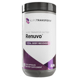 4Life Renuvo – bouteille avec étiquette, soutien potentiel au vieillissement sain et au bien-être quotidien.
