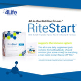 4Life RiteStart Homme vitamines C, D et zinc pour les besoins quotidiens.