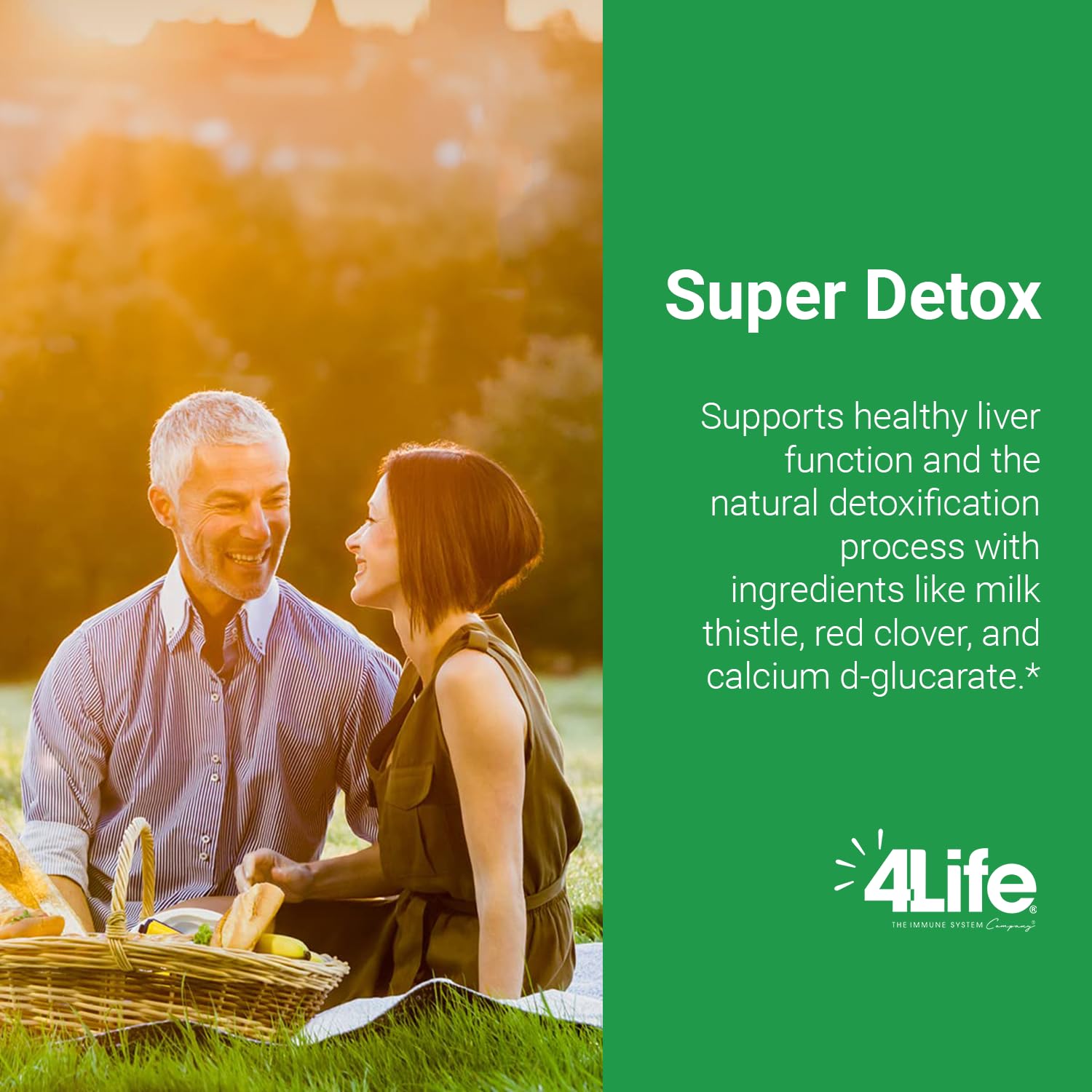 Emballage clair et design soigné de 4Life Super Detox