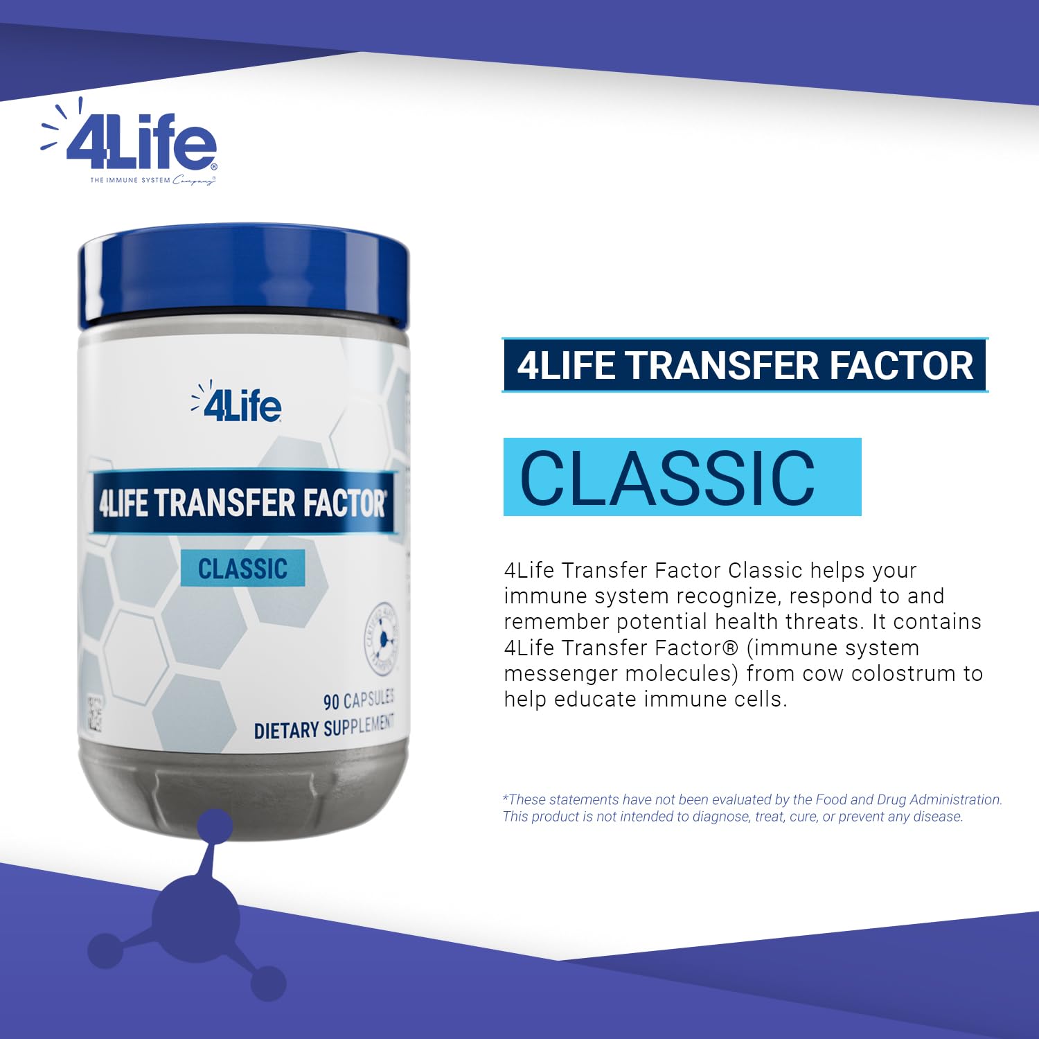 4Life Transfer Factor Classic boite famille: pratique pour toute la famille et les routines.