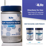 4Life Transfer Factor Classic capsules veggie: formule végétale adaptée à tous les âges.