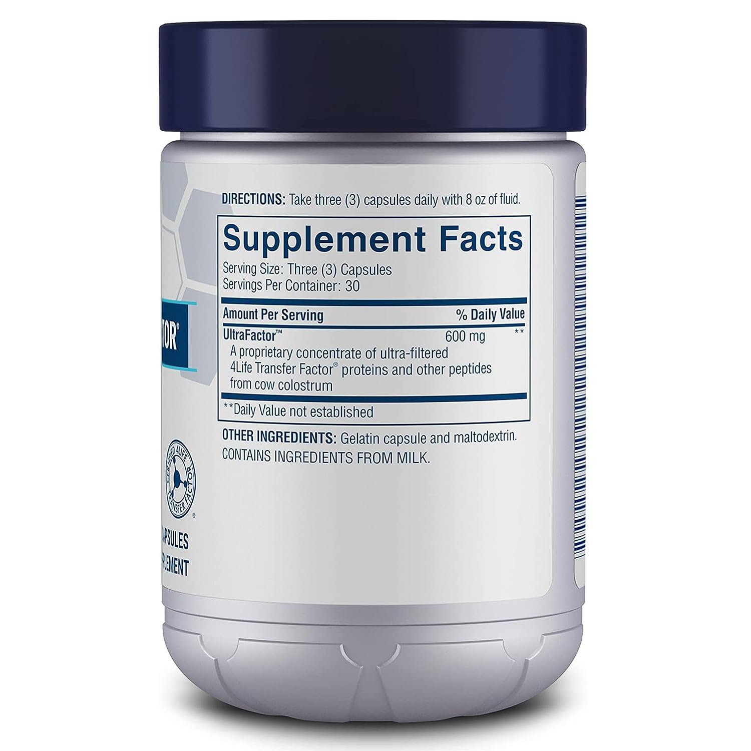 4Life Transfer Factor Classic gelules: prise quotidienne facile pour la routine familiale.