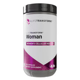 Bouteille 4Life Transform Woman montrant la présentation pratique pour la peau et le bien-être.