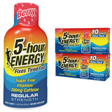 Bouteille 5-hour ENERGY Regular Berry prête à être consommée pour plus d'énergie.