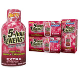 Bouteille compacte 5-hour ENERGY Cherry pour énergie rapide en déplacement.