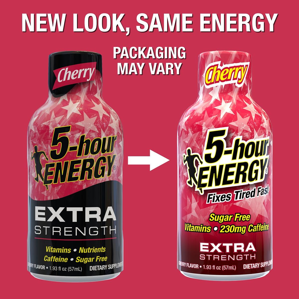 Format mini-portatif 5-hour ENERGY Cherry idéal pour voyage et travail.