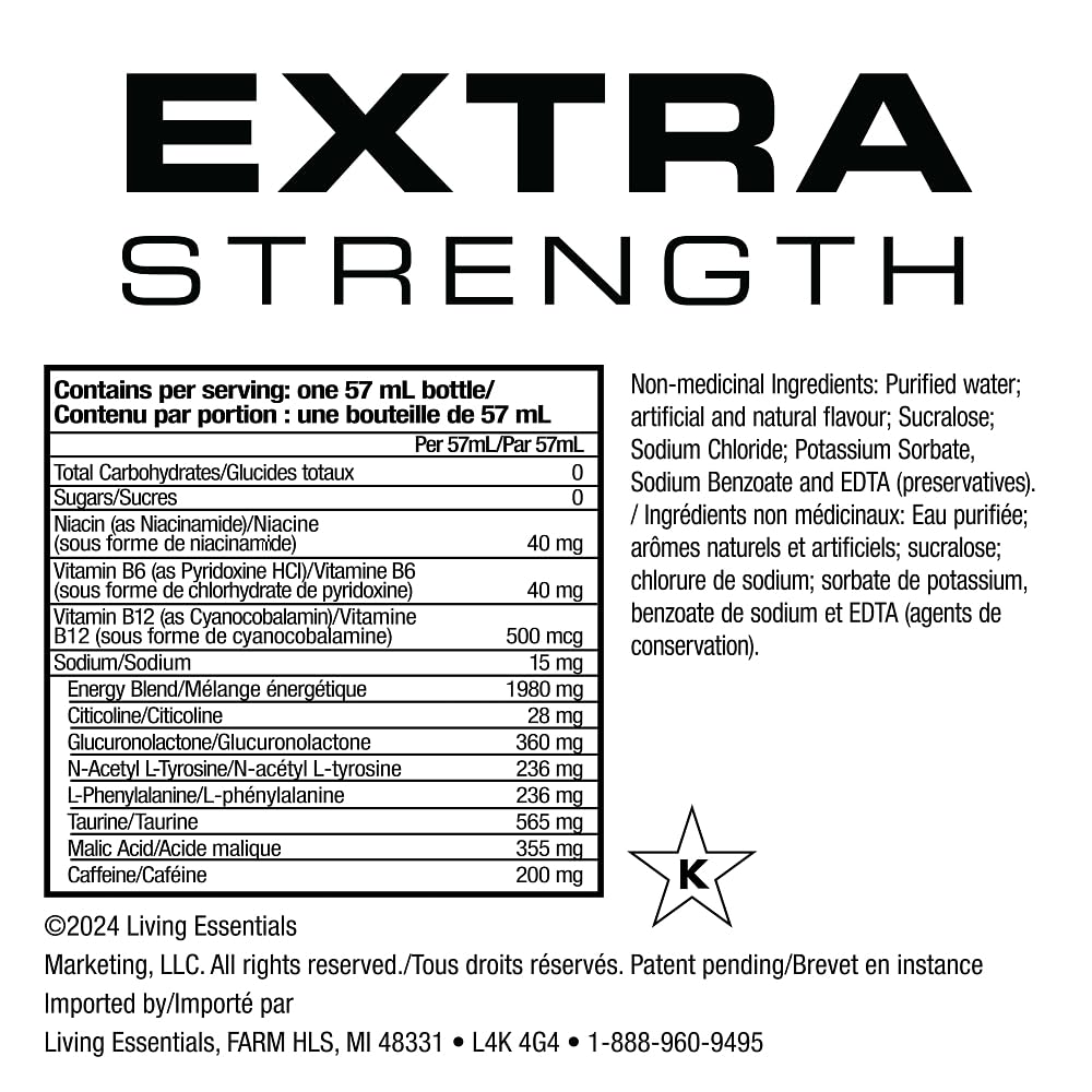 Bouteille 57 ml de 5-hour ENERGY Joueur prêt pour le jeu.