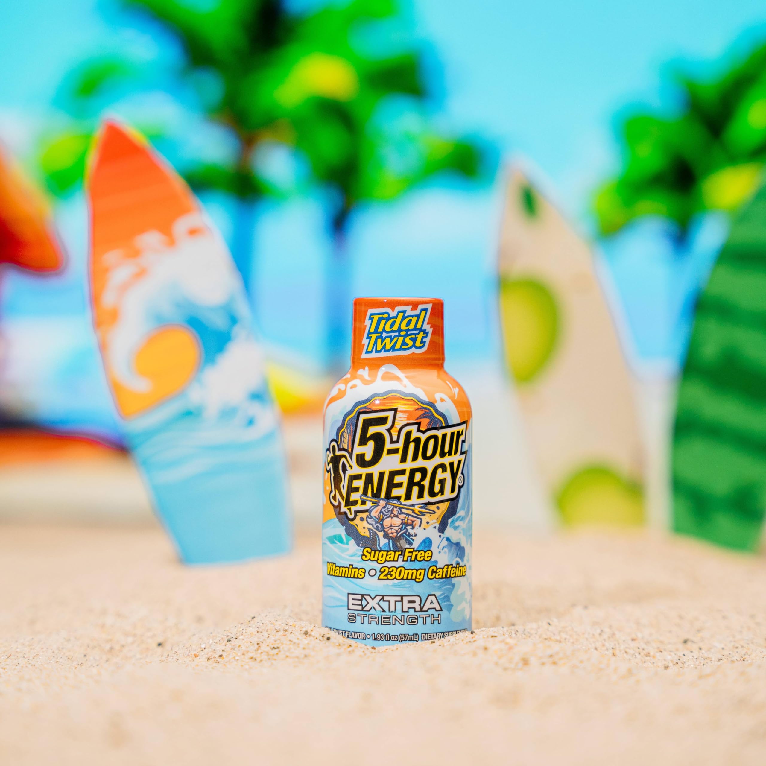 Dose de 230 mg de caféine dans 5-hour-energy-shot pour une énergie soutenue lors des journées actives.