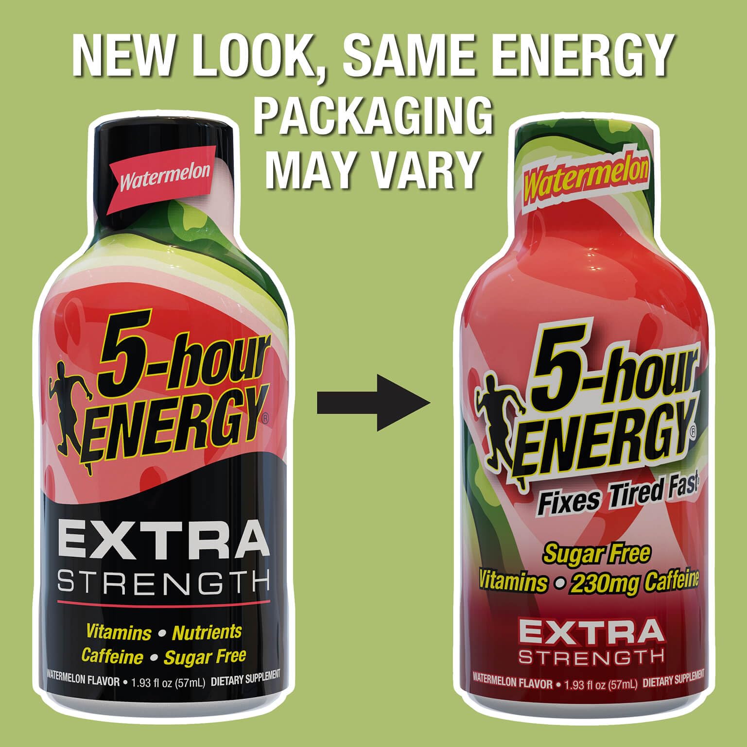 Dose de 230 mg caféine du 5-hour ENERGY pour un coup d’énergie ciblé.