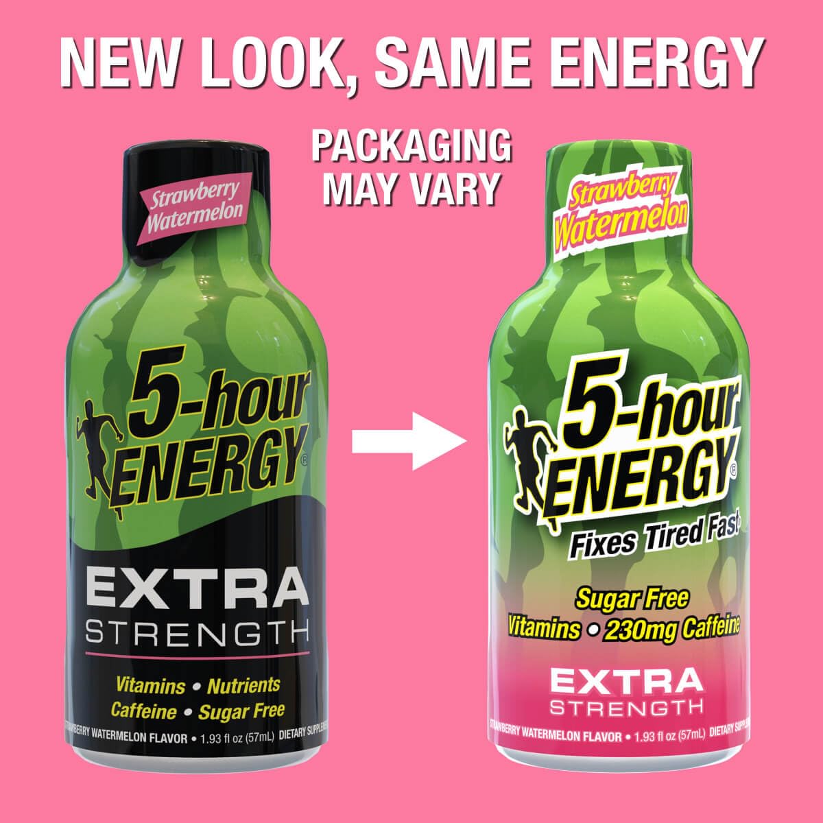 Shot 5-hour ENERGY énergie prolongée dans un format miniature portable.