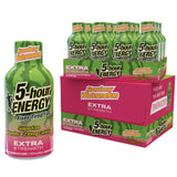Shot 5-hour ENERGY fraise-pasteque dans un flacon compact, énergie rapide sans sucre.