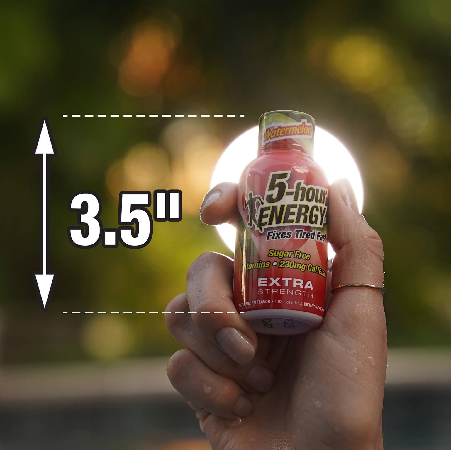 Goût pastèque du 5-hour ENERGY, arôme fruité et rafraîchissant.