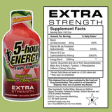 Ouverture du shot 5-hour ENERGY saveur pastèque pour consommation rapide.