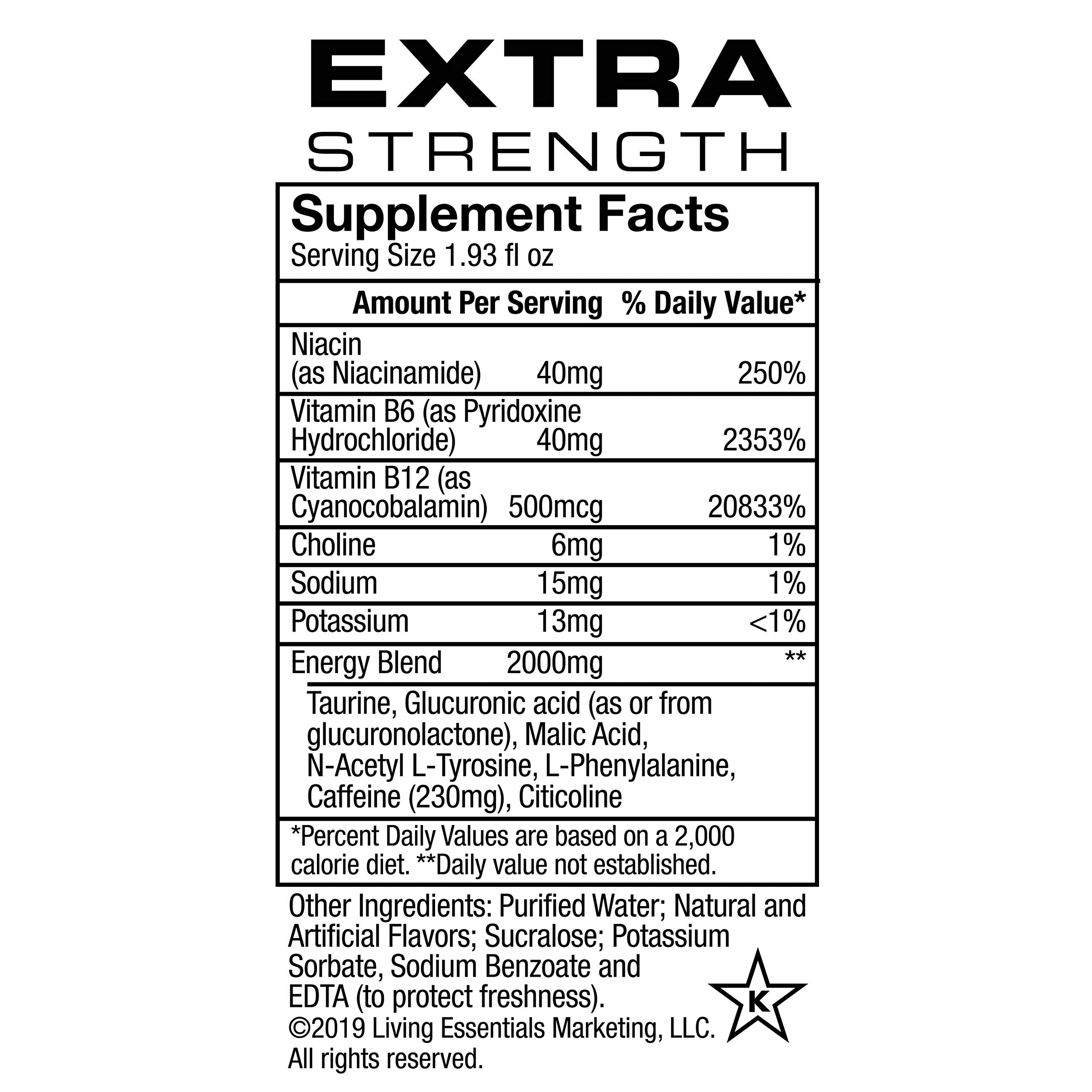 Boîte de 24 shots 5-hour ENERGY, format pratique pour le bureau.