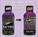 Arôme raisin du 5-hour ENERGY, dégustation fruitée sans effort.