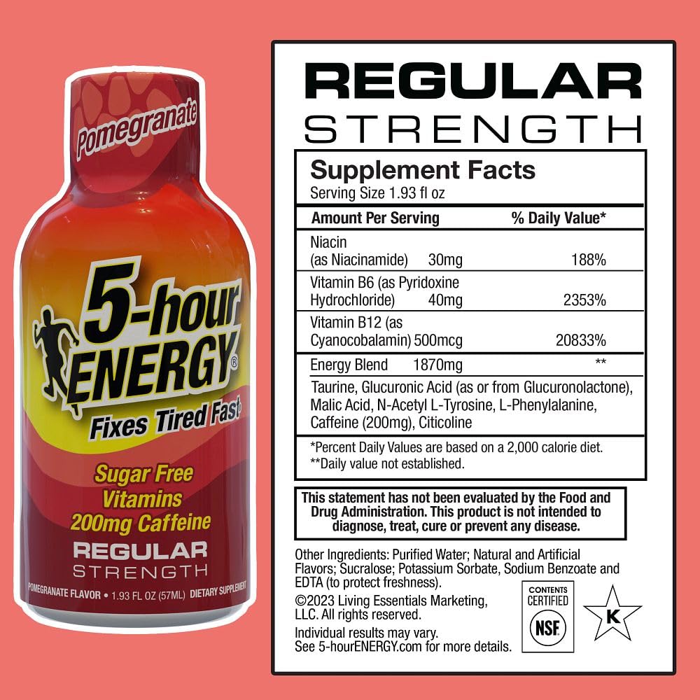 5-hour ENERGY Regular emballage individuel – pratique à emporter.