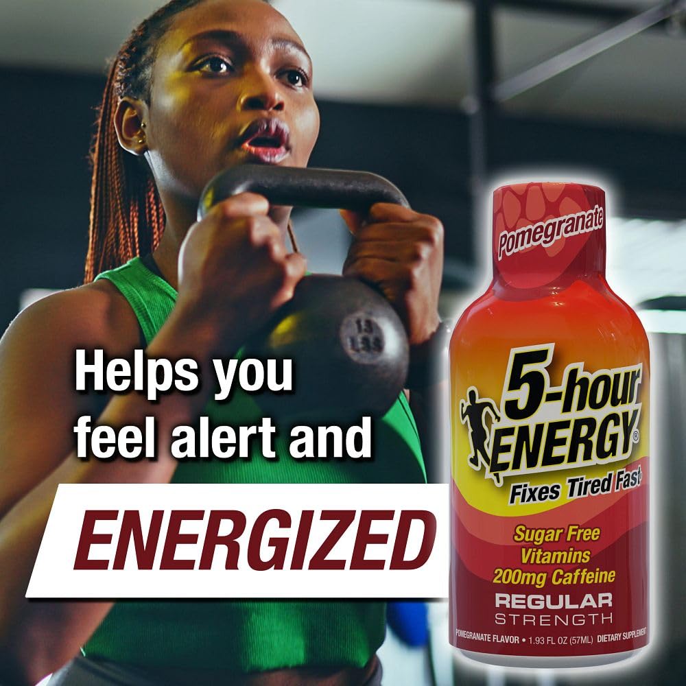5-hour ENERGY Regular ingrédients B, vitamines et taurine – soutien énergétique.