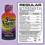 Shot 5-hour ENERGY goût raisin, format portable idéal pour sac.
