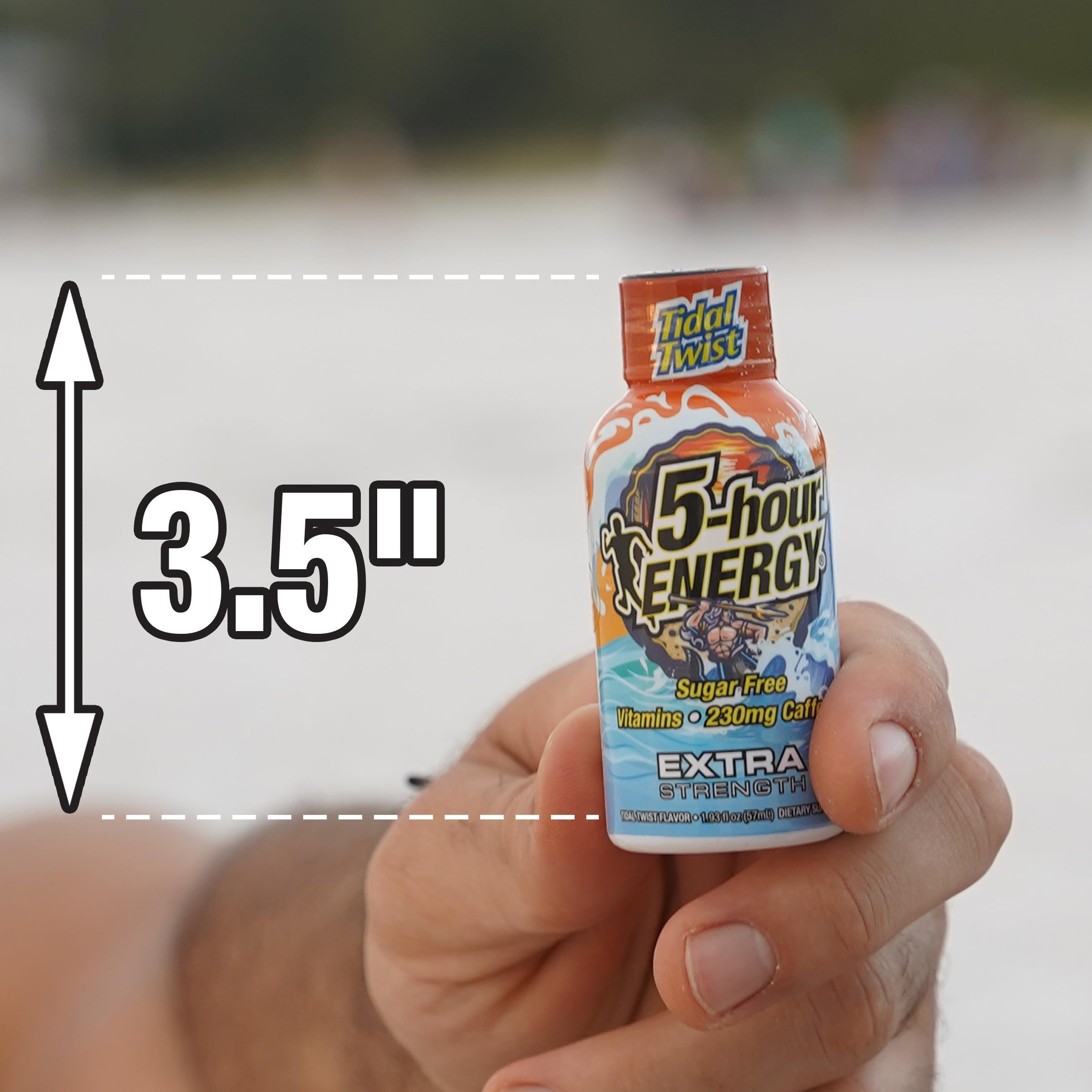 Format pratique 5-hour-energy, énergie rapide en déplacement.