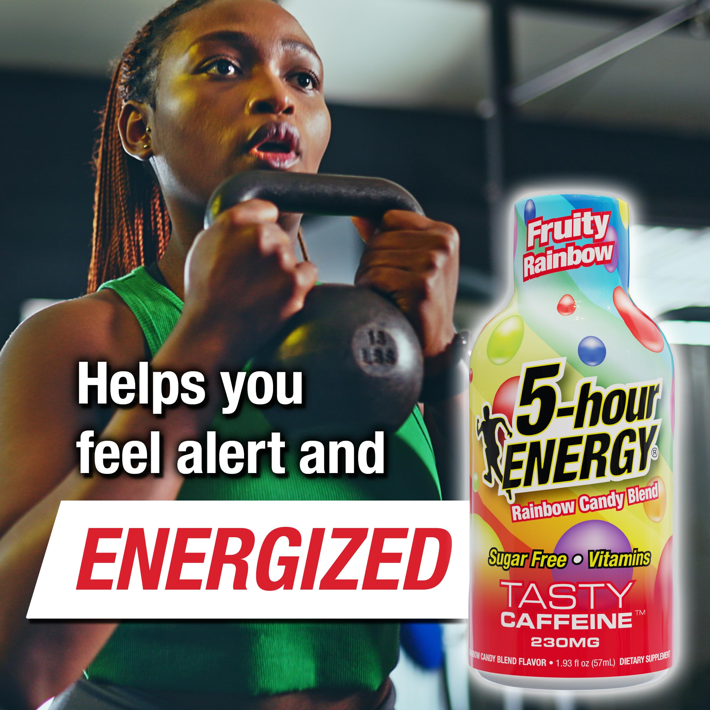 Composition 5-hour ENERGY Shot: vitamines B et taurine pour soutien énergétique.