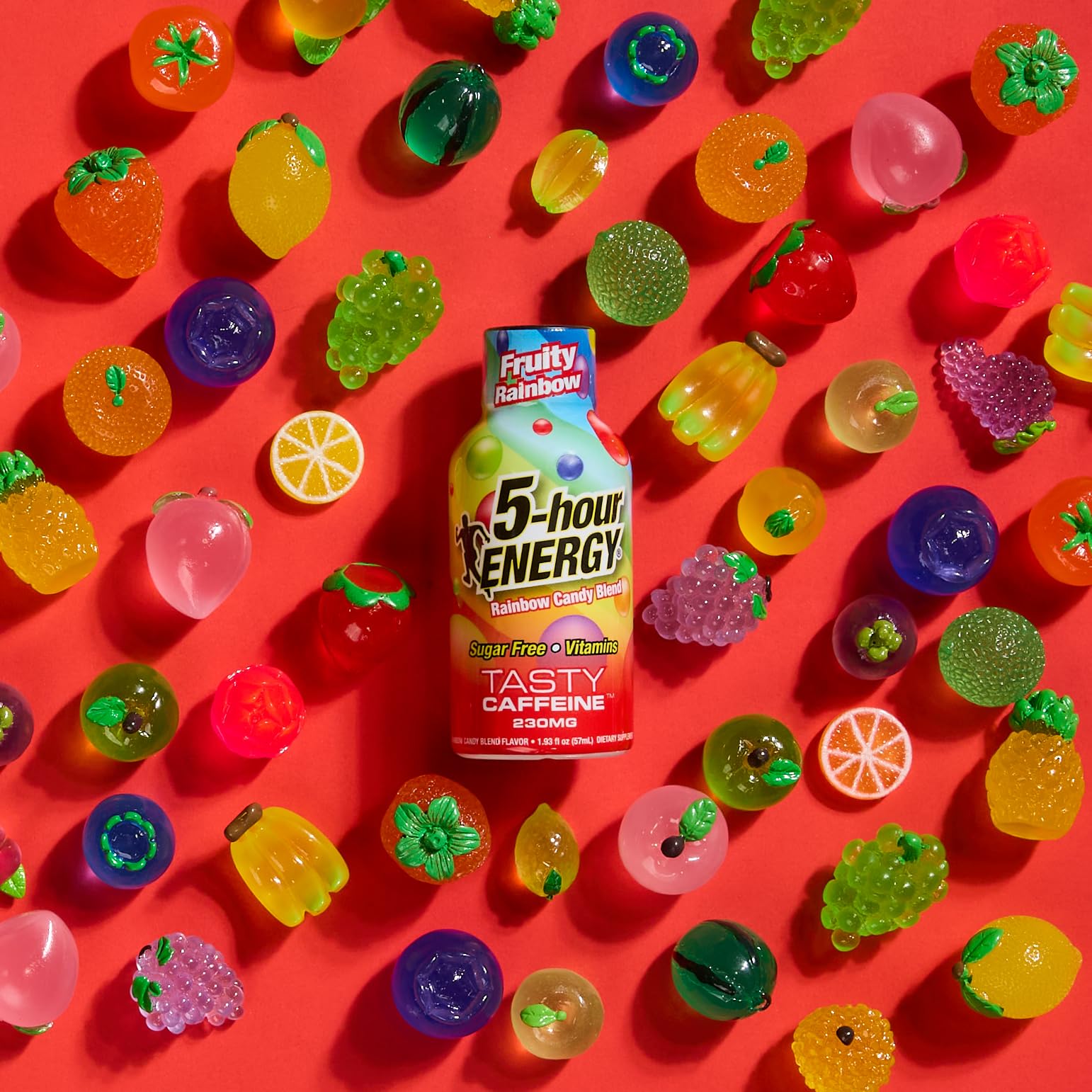 Pack de 24 doses 5-hour ENERGY Shot, prêt pour la journée.