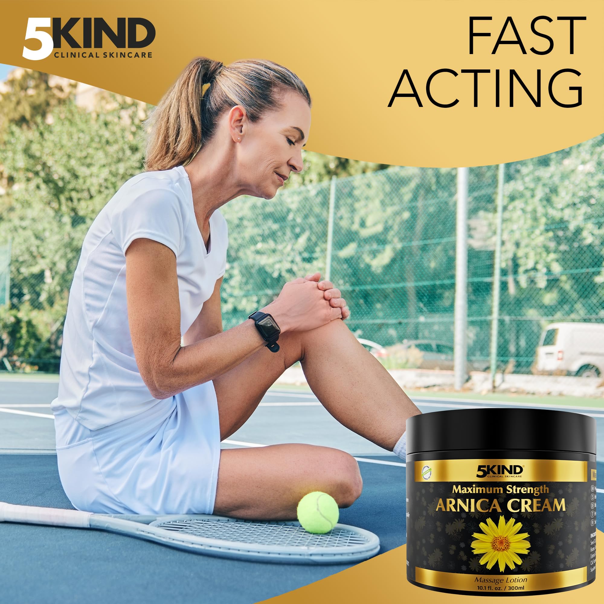 5Kind Arnica Extra Forte: absorption rapide sans gras après l’entraînement.
