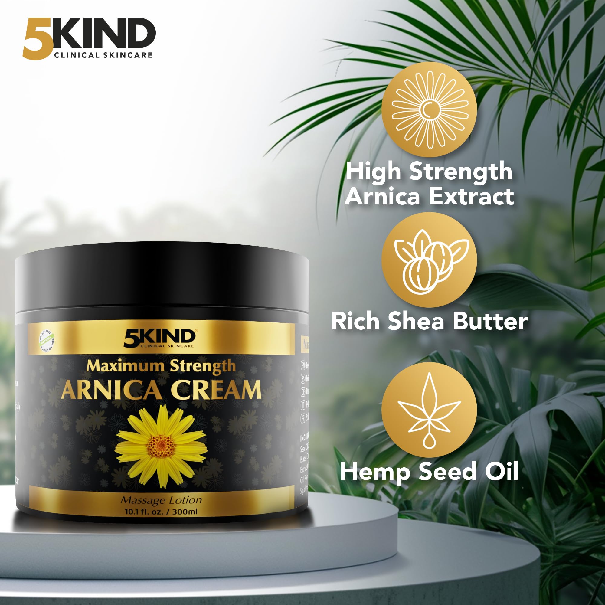 5Kind Arnica Extra Forte: beurre de karité pour une hydratation durable.