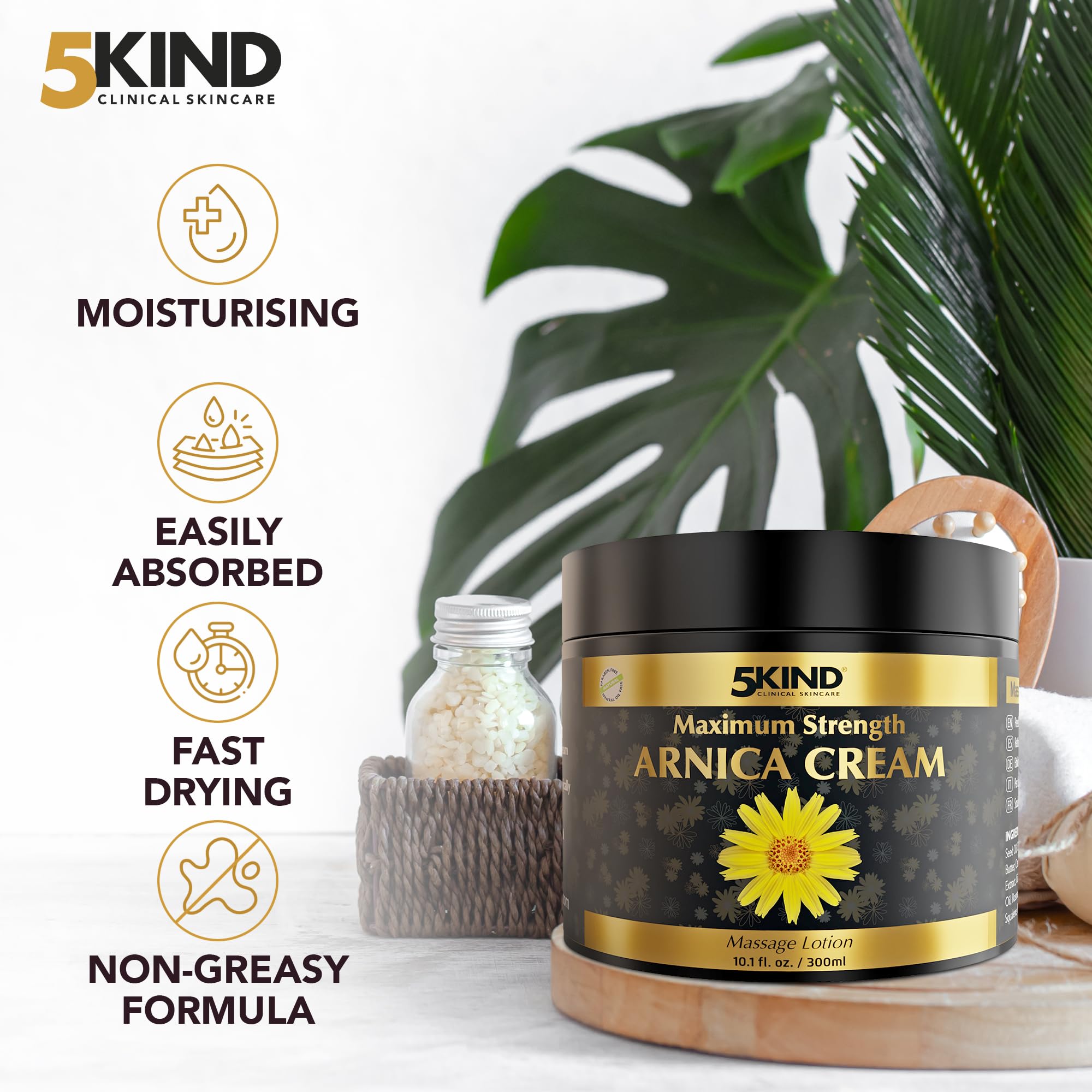 5Kind Arnica Extra Forte: formule naturelle adaptée à tous les types de peau.