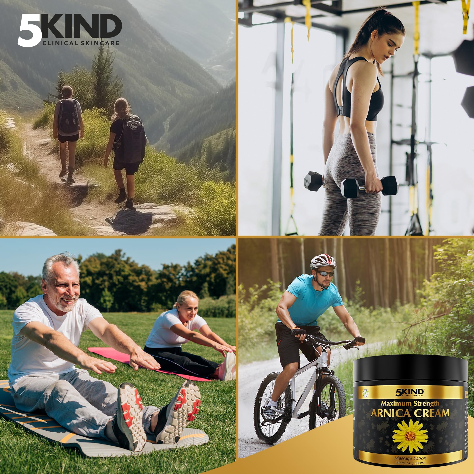 5Kind Arnica Extra Forte: usage quotidien pour le confort après l’effort.