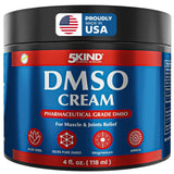 La crème DMSO 5Kind en flacon, soulage temporairement les douleurs musculaires.