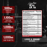 Défenseur prostate 5% Nutrition Rich Piana; soutien hormonal pour l'équilibre.