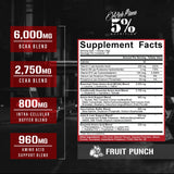 5% Nutrition Rich Piana AllDayYouMay BCAA doseur-fruit-punch pour dosage pratique