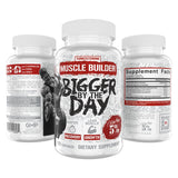 Utilisateur en salle utilisant Rich Piana BiggerByTheDay pour l'entraînement intensif.