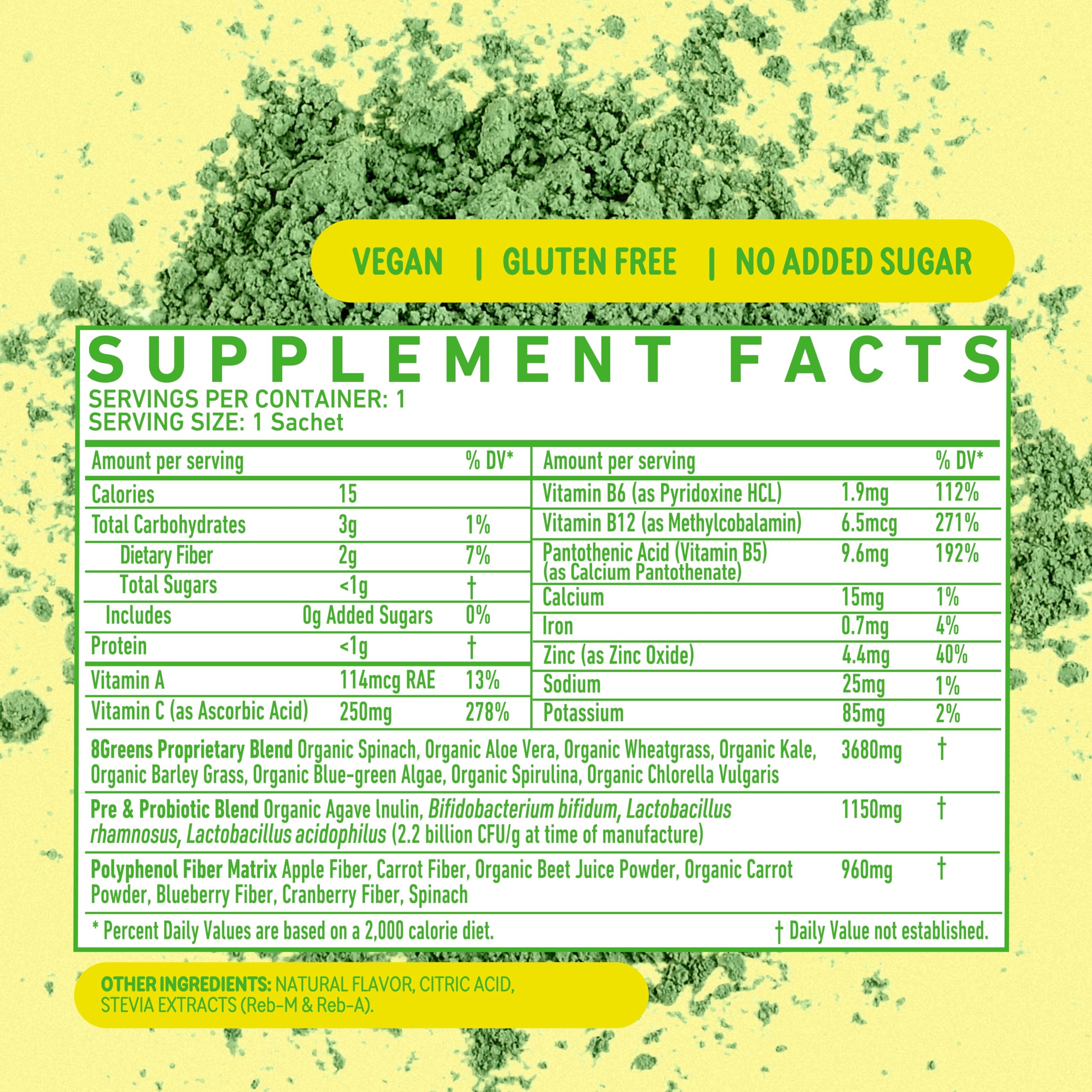 8Greens smoothie vert: boire facilement en déplacement