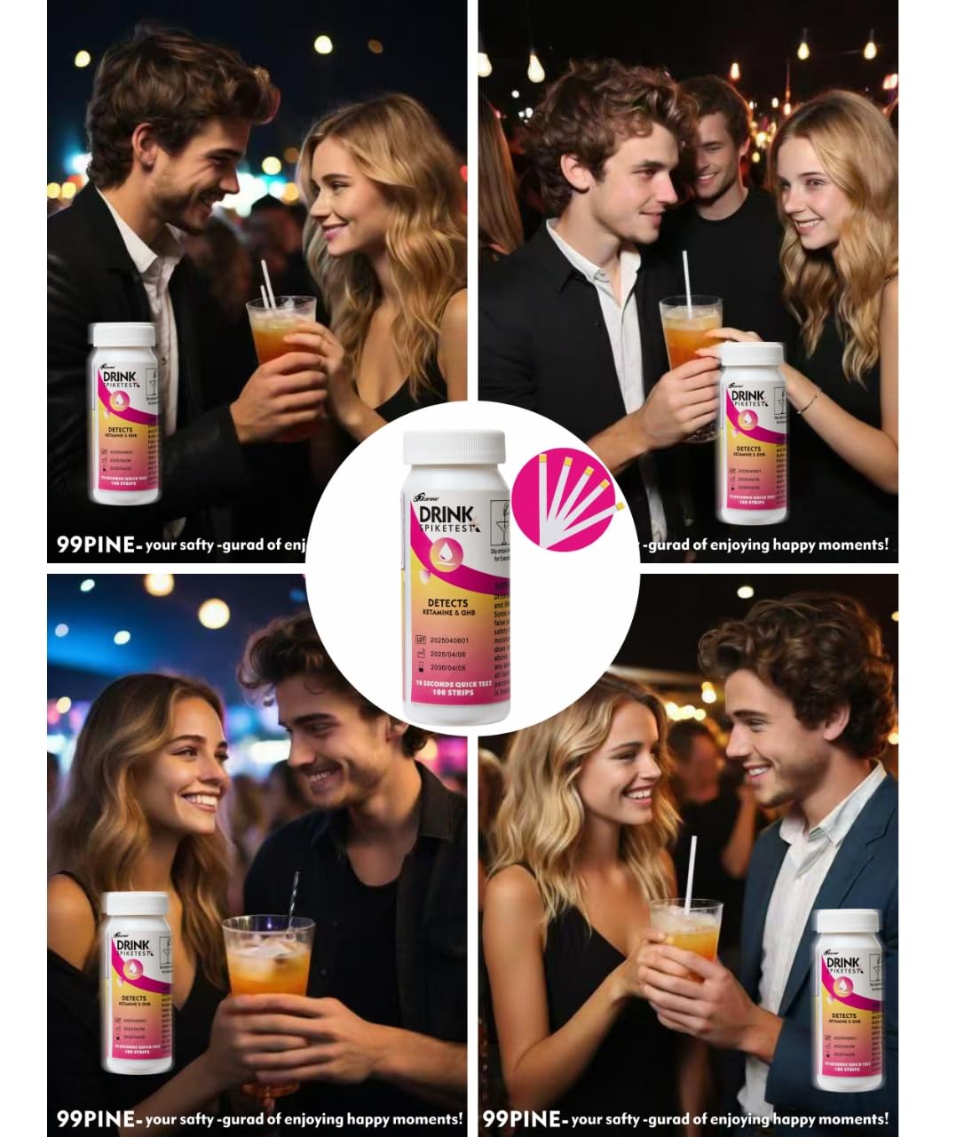 9 9PINE Spike Drink : compatible avec vin, bière et cocktails