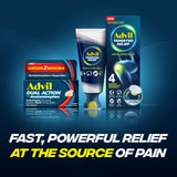 Soulagement potentiel de 8 heures fourni par Advil Dual Action.