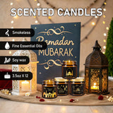 Centre de table Ramadan avec bougies Aamdkcyu pour Eid élégant.