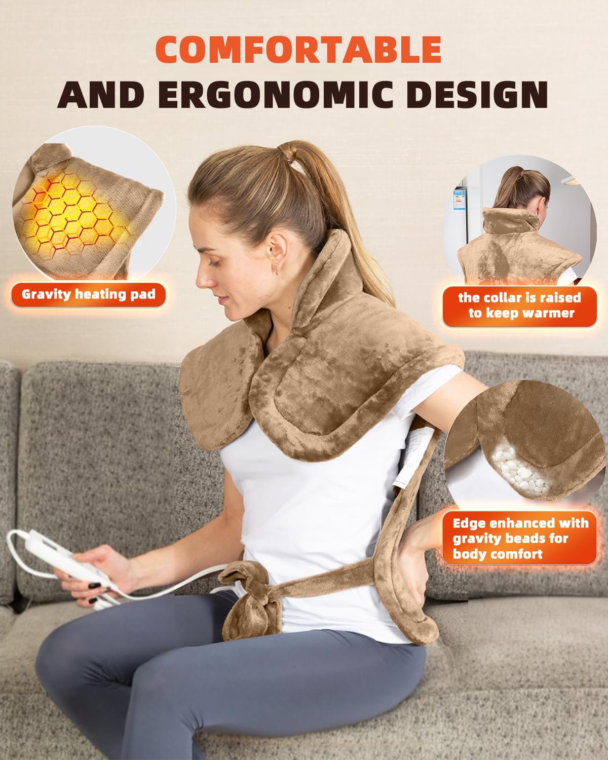 AASSOO dos-epaule-relaxation chaleur: soutien et relaxation musculaire