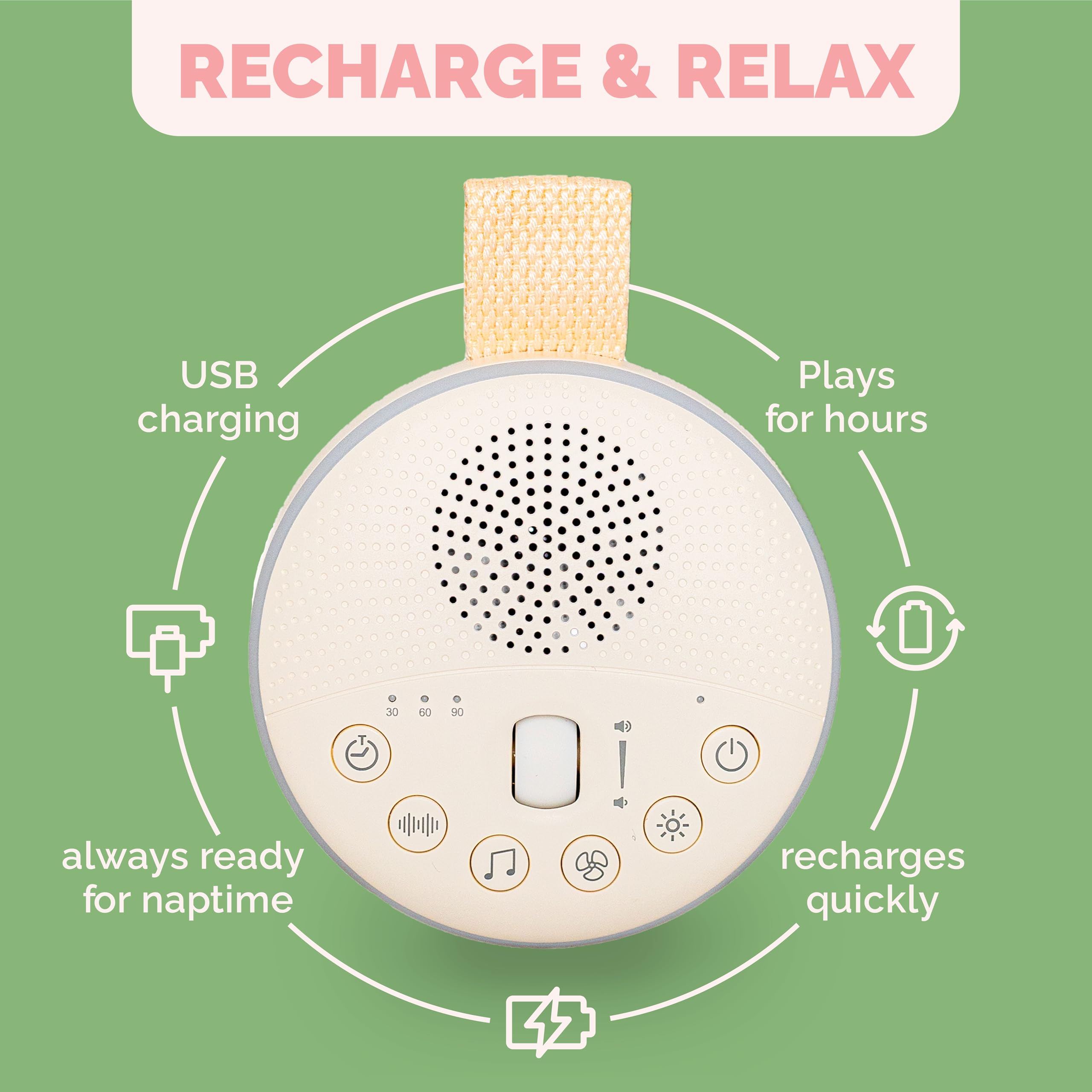 ABABY REFRESH batterie longue durée pour les siestes prolongées.