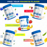 ABE all black everything AN Performance Pre-Workout Peach Mango sans sucres ajoutés pour maintenir le cap