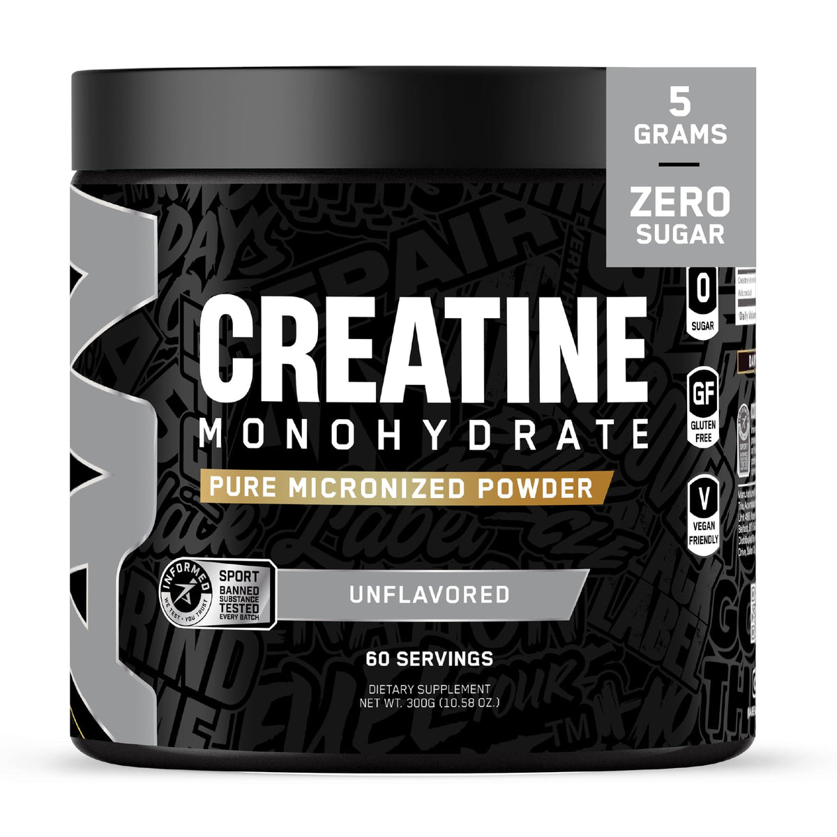 ABE All Black Everything Creatine Monohydrate – poudre doseuse pour énergie durable et récupération