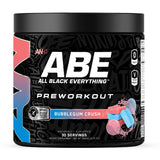 ABE tout en noir: poudre pré-entraînement dans une bouteille prête pour l’effort.
