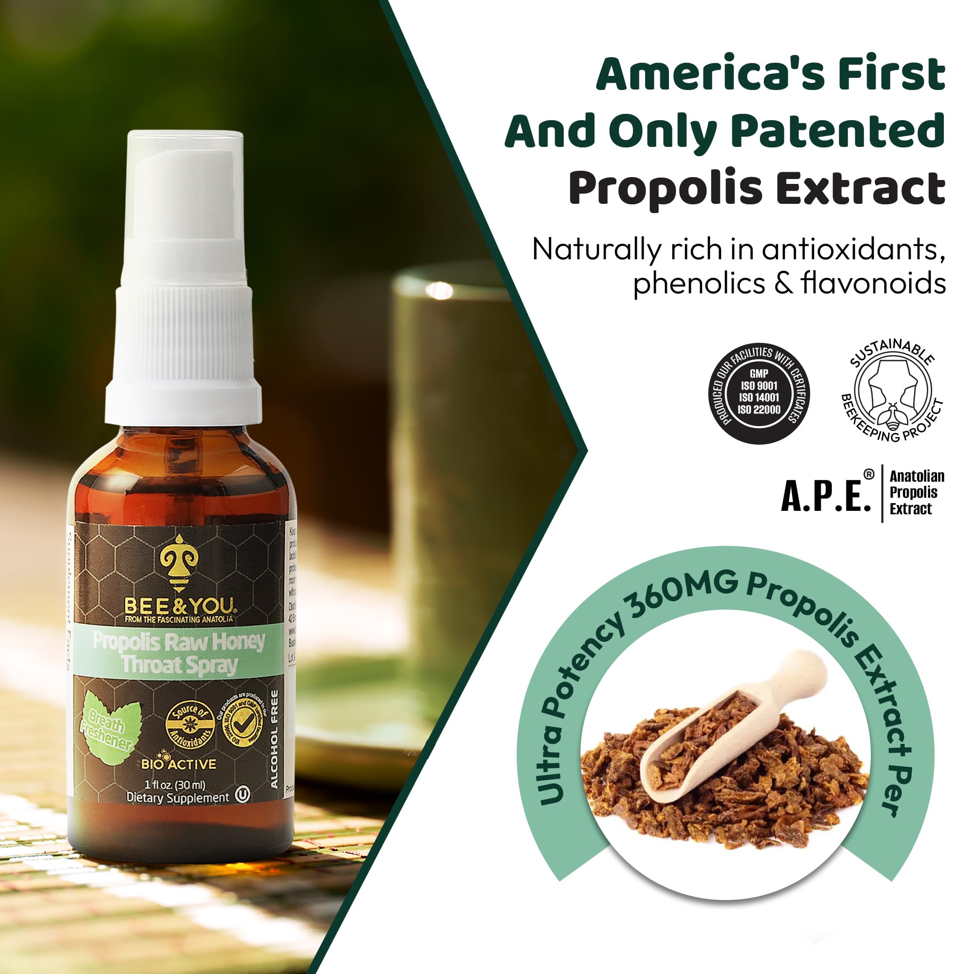 Abeille et Toi Miel cru, ingrédient naturel pour douceur buccale.